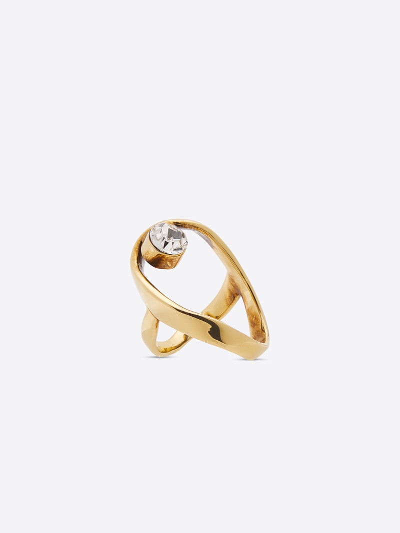 Dries Van Noten WAVED JEWEL RING outlook