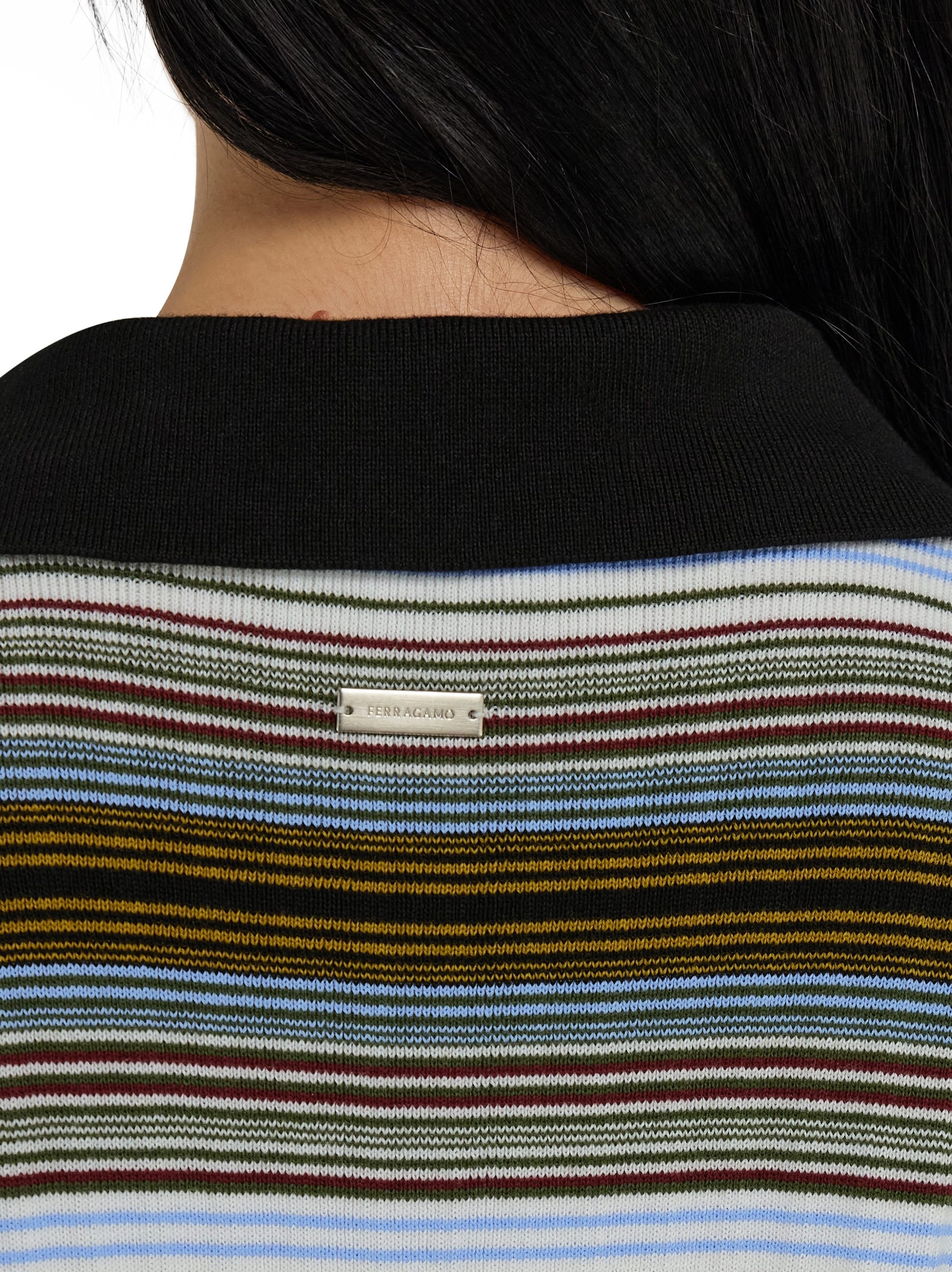 Knitted striped dress - 6