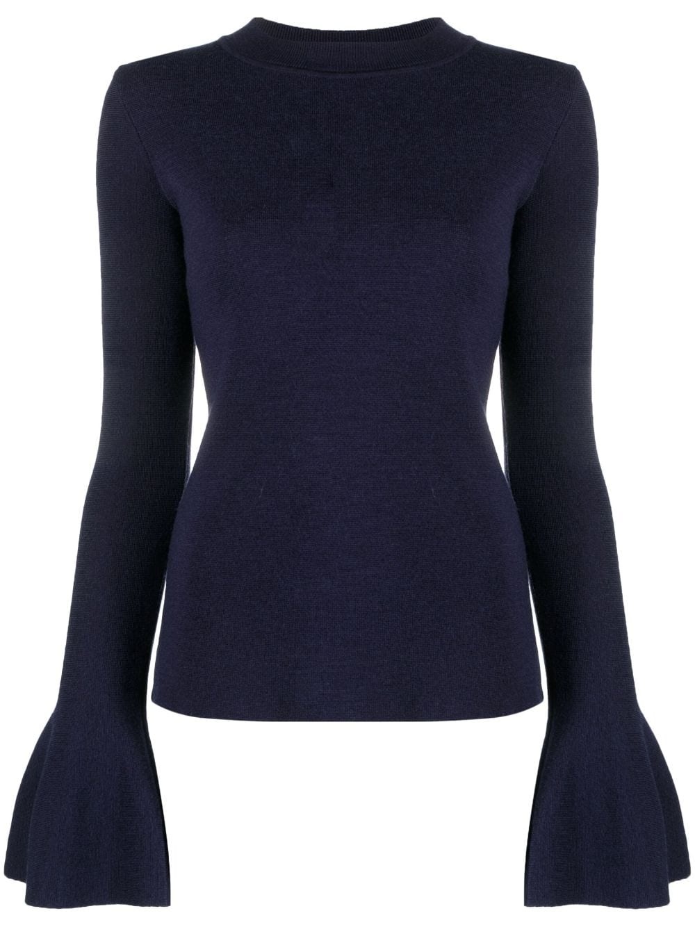 Joan flared-cuff knitted jumper - 1