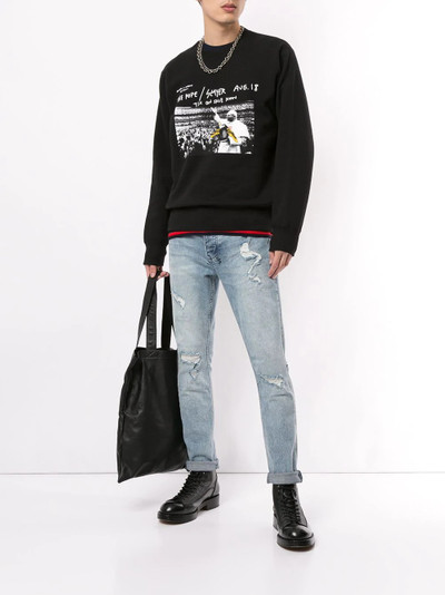 Supreme anti hero crew neck sweatshirt outlook