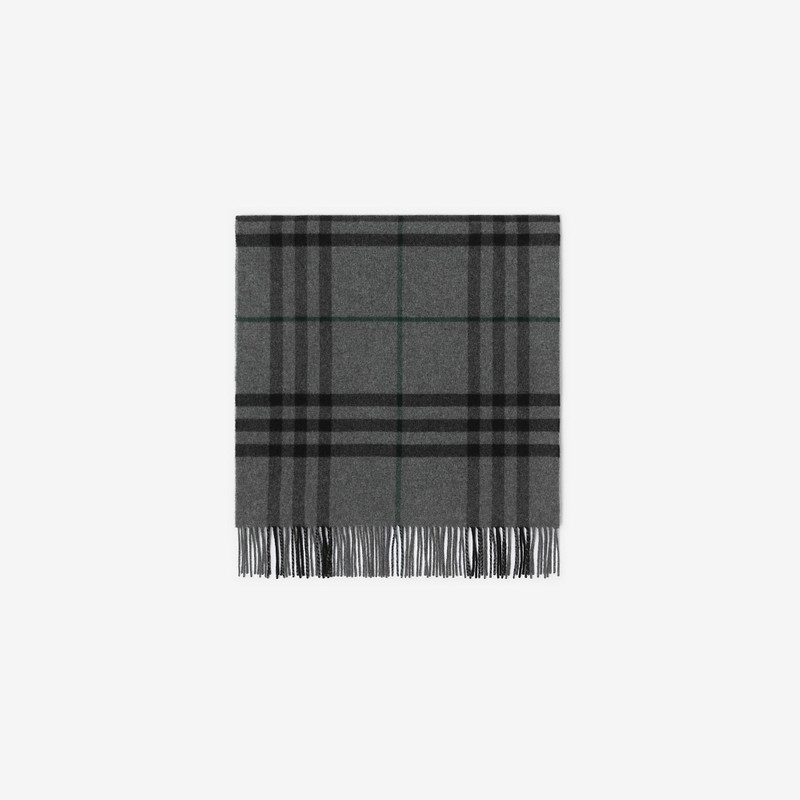 Wide Check Cashmere Scarf 4