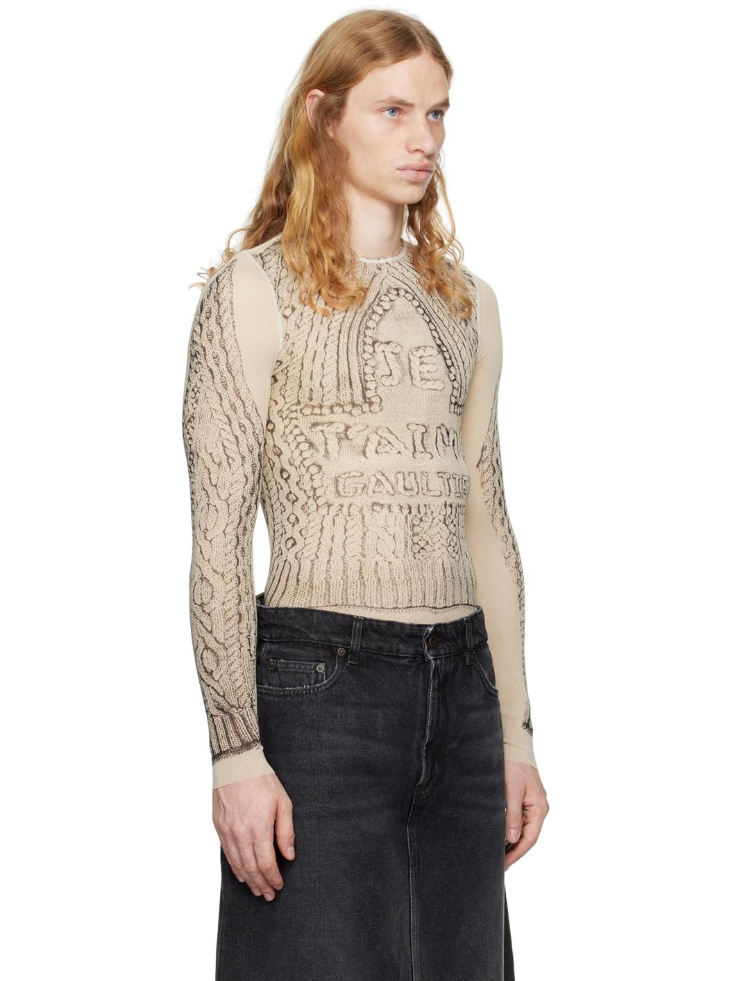 Beige 'The Je T'aime' T-shirt - 2