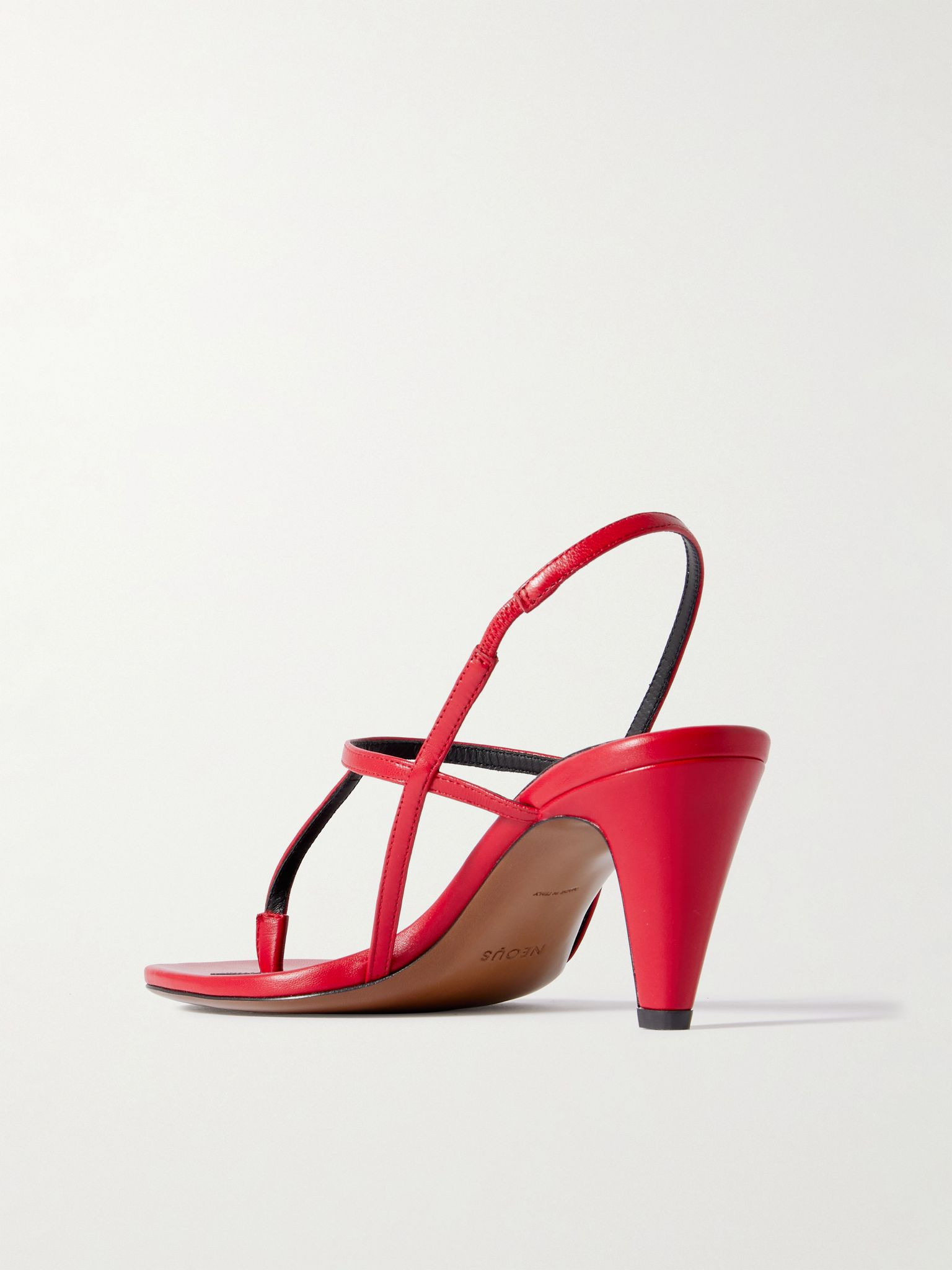 Arneb leather slingback sandals Red - 3