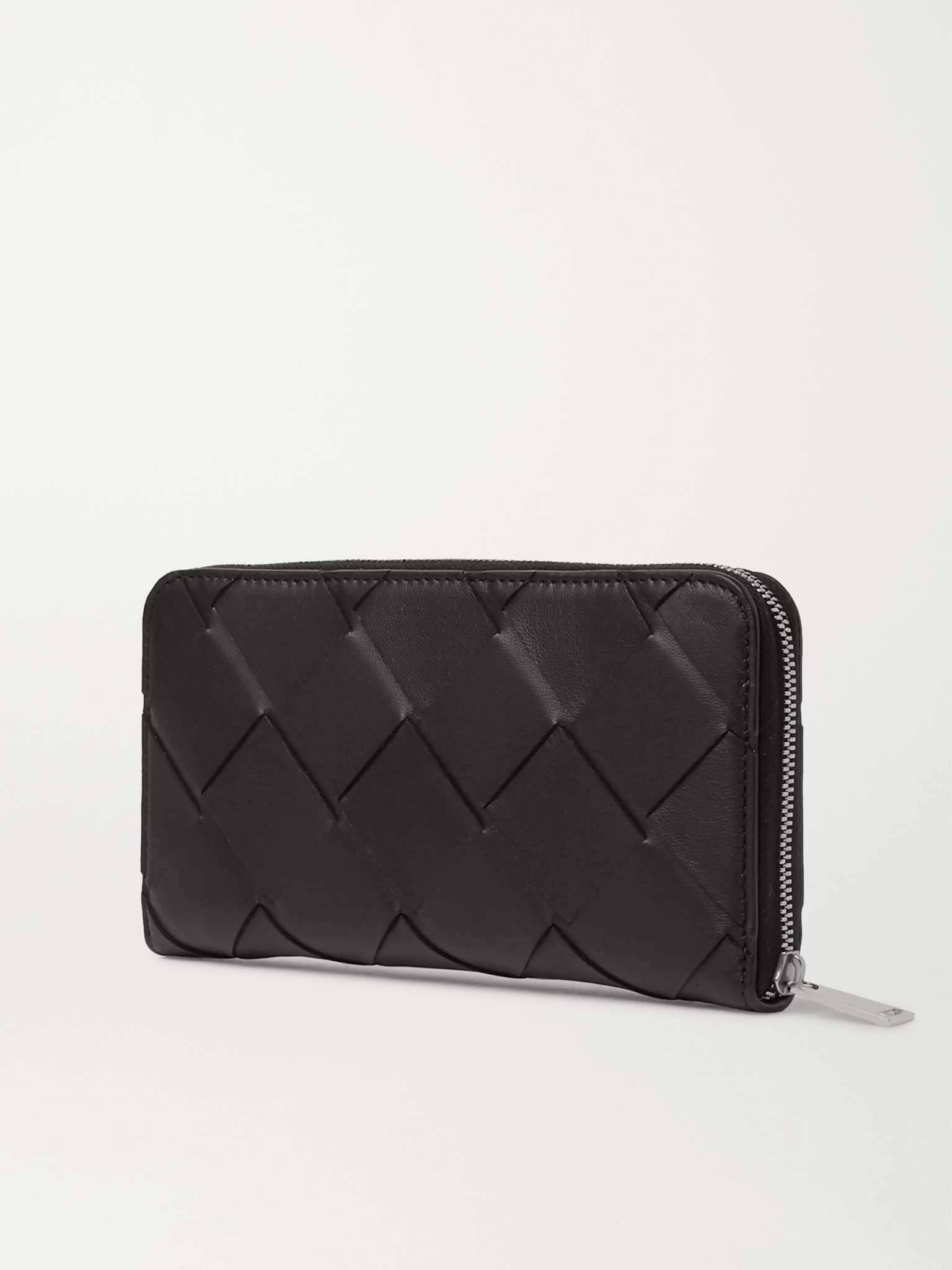 Intrecciato Leather Zip-Around Wallet - 3