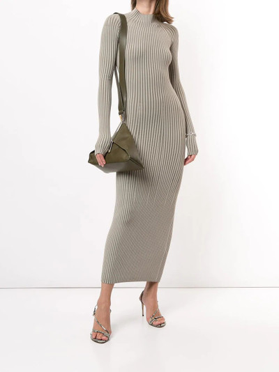 Dion Lee striped twisted back dress outlook