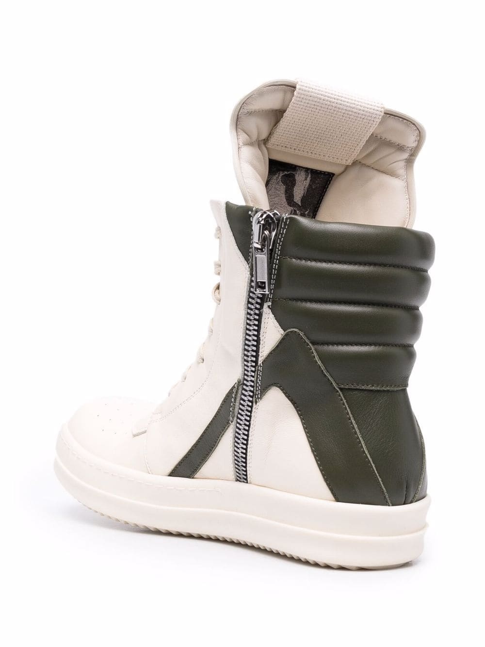 panelled high-top sneakers - 3