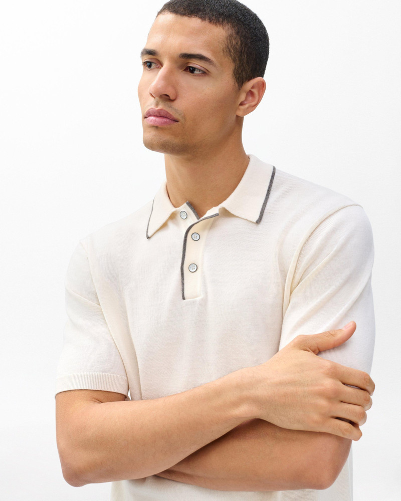 Crawford Wool-Cashmere Knit Polo 4