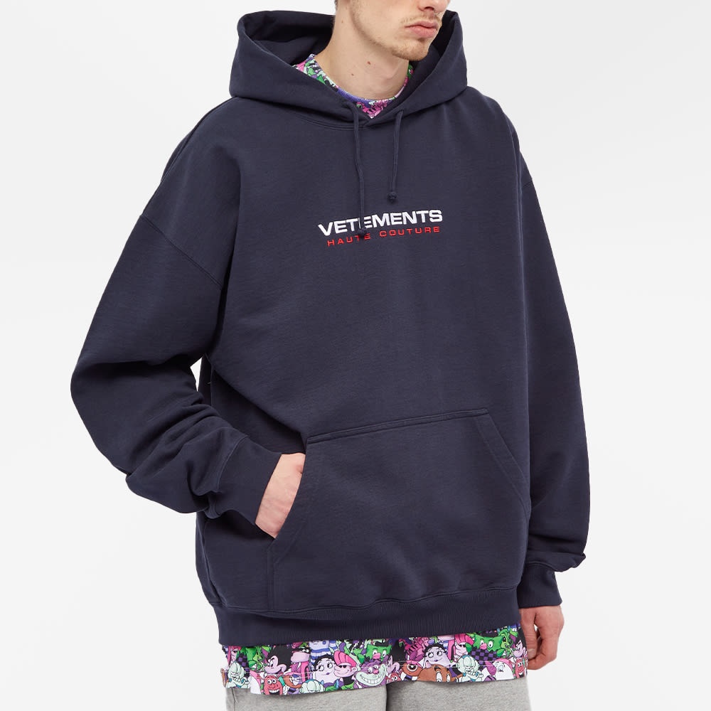 VETEMENTS Oversize Logo Haute Couture Hoody - 4