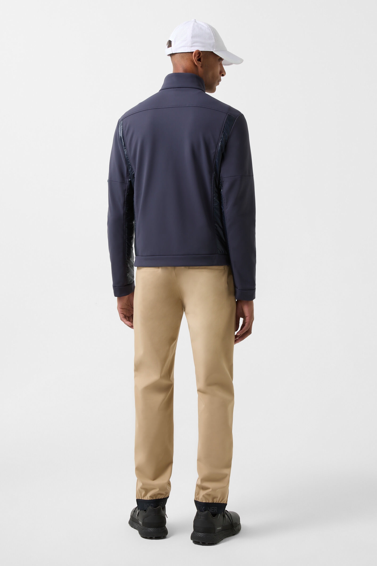 Jadon Hybrid jacket in Navy blue/Camel - 2