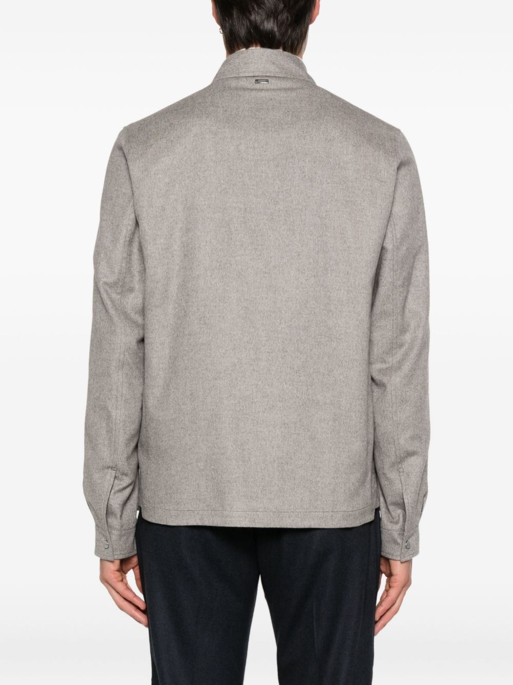 button-fastening patch-pocket jacket - 4
