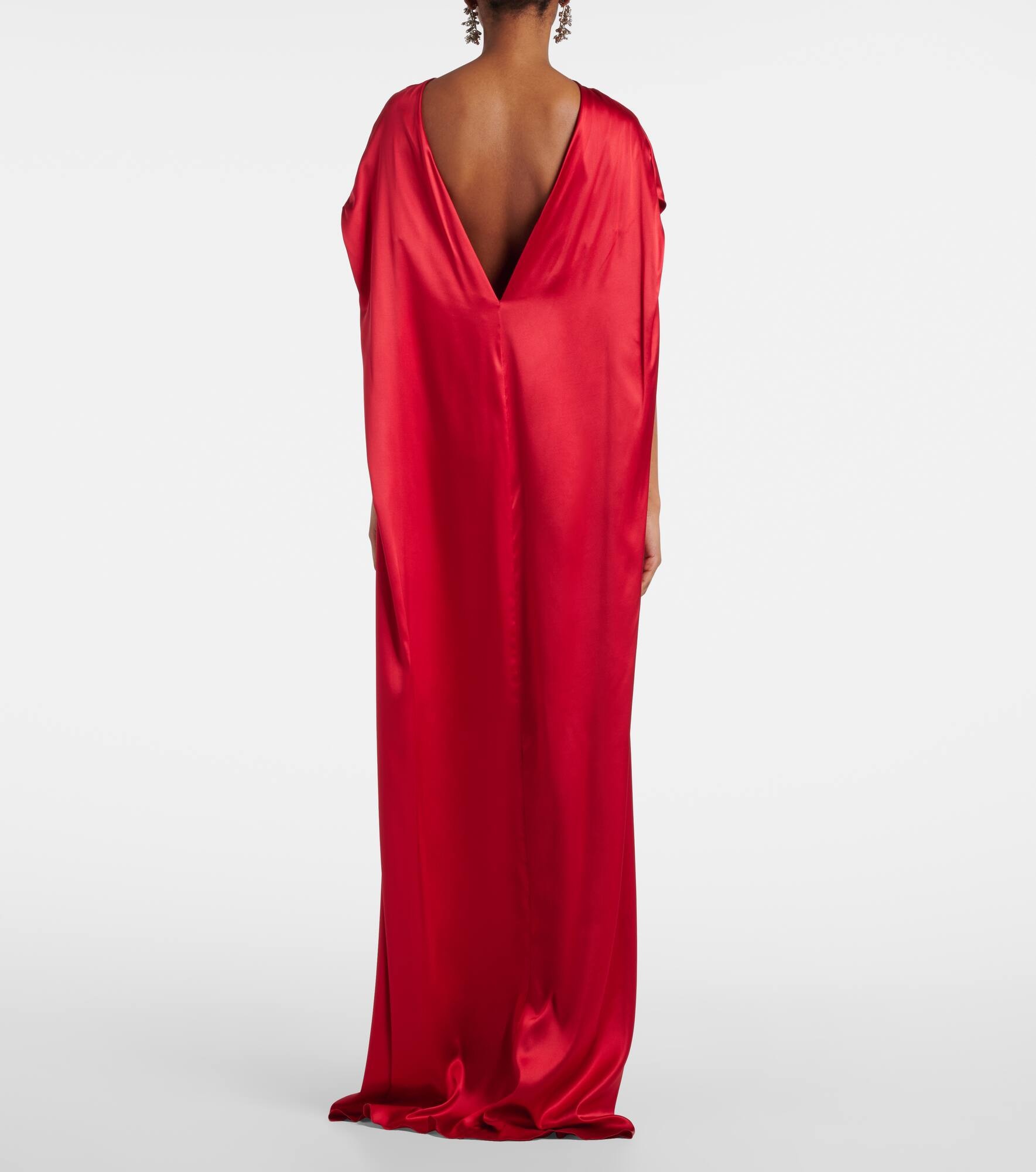 Silk-blend satin gown - 3