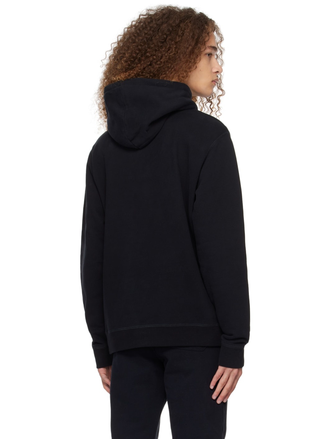 Black Drawstring Hoodie - 3