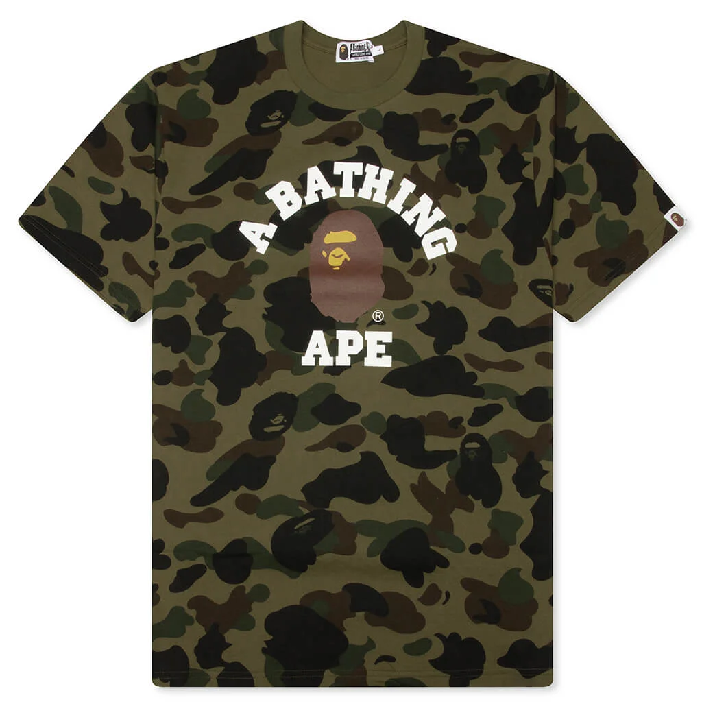 1ST CAMO COLLEGE TEE - GREEN - 1