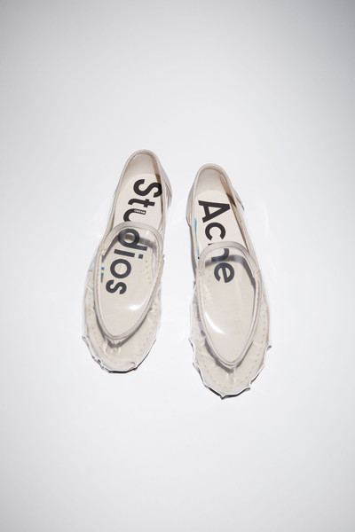 Acne Studios Transparent slip-on shoes - Transparent outlook