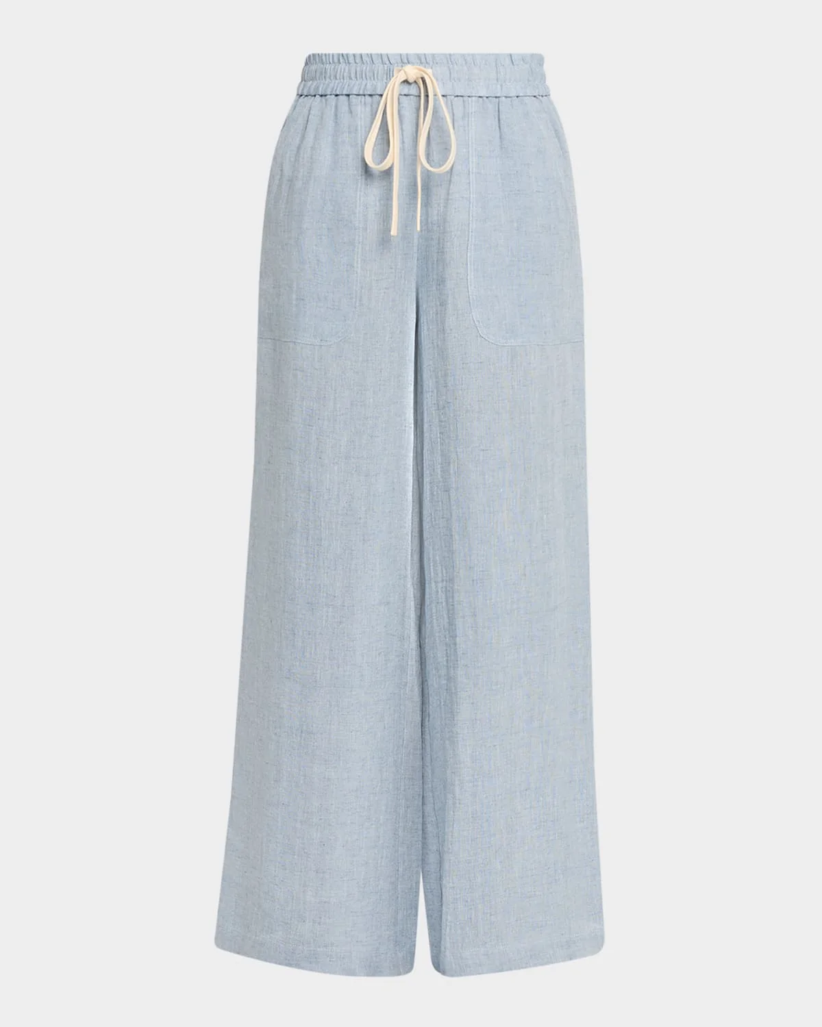 Main St. Washed Hemp Denim Wide-Leg Pants - 1