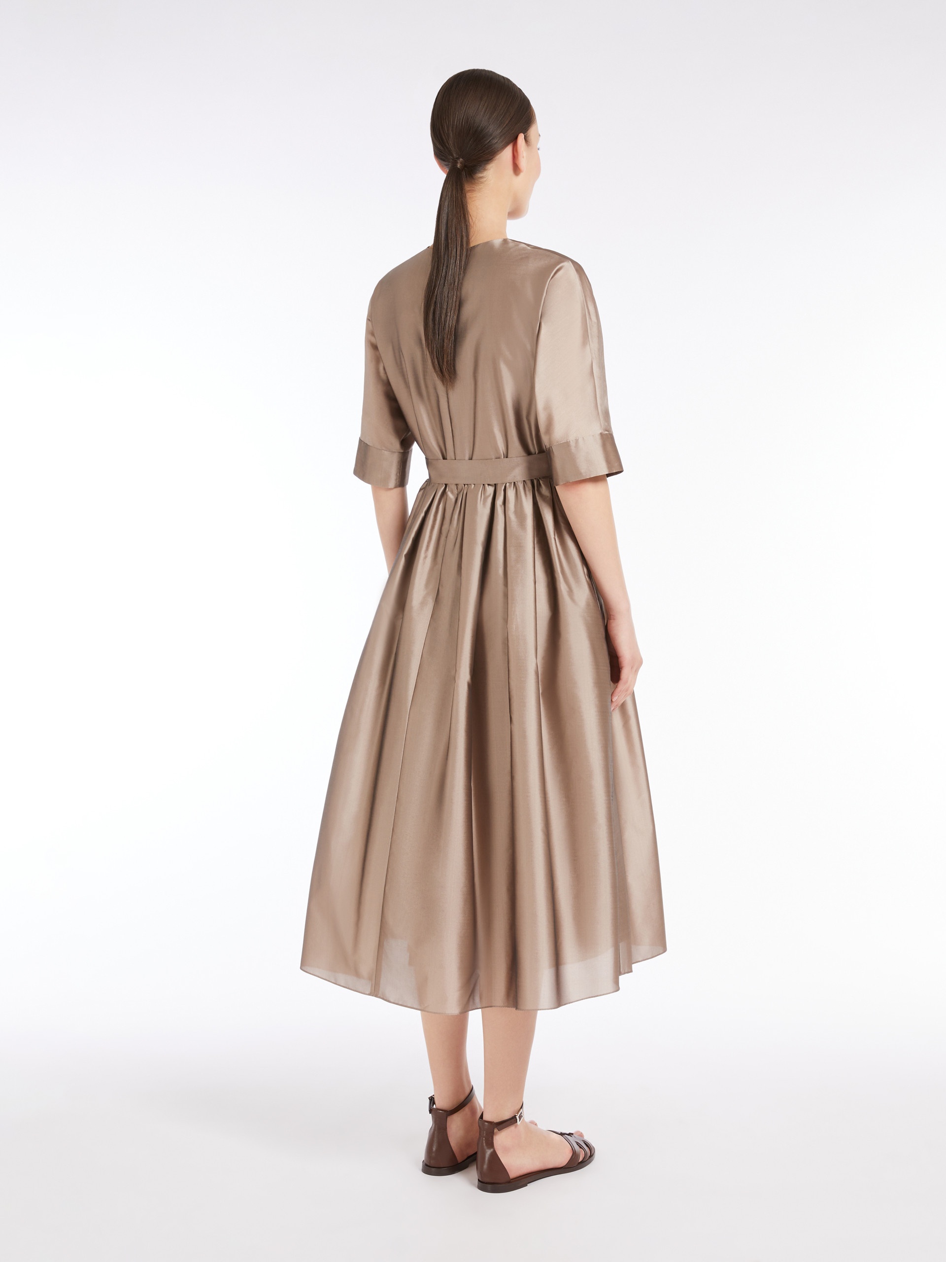 ワンピース S Max Mara SS25 'Viola' dress (2519221063600 002) S Max Mara Viola Midi Dress | Brown | FARFETCH