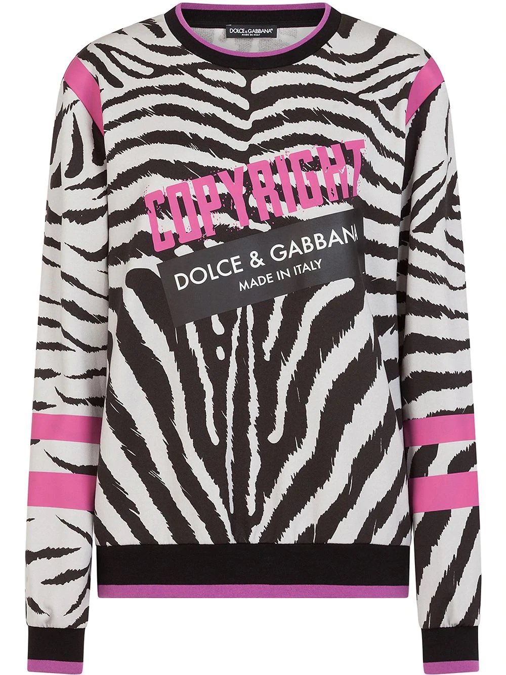 Zebra Jungle Sport print sweatshirt - 1