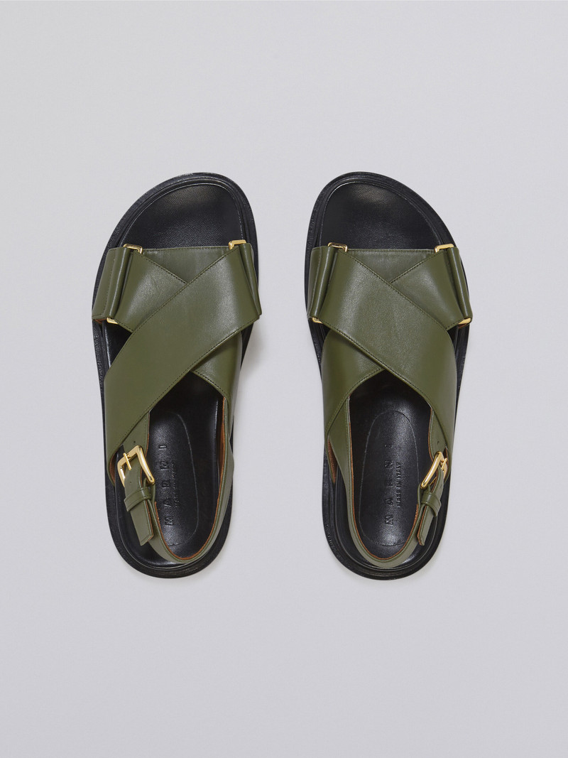 GREEN LEATHER FUSSBETT 4