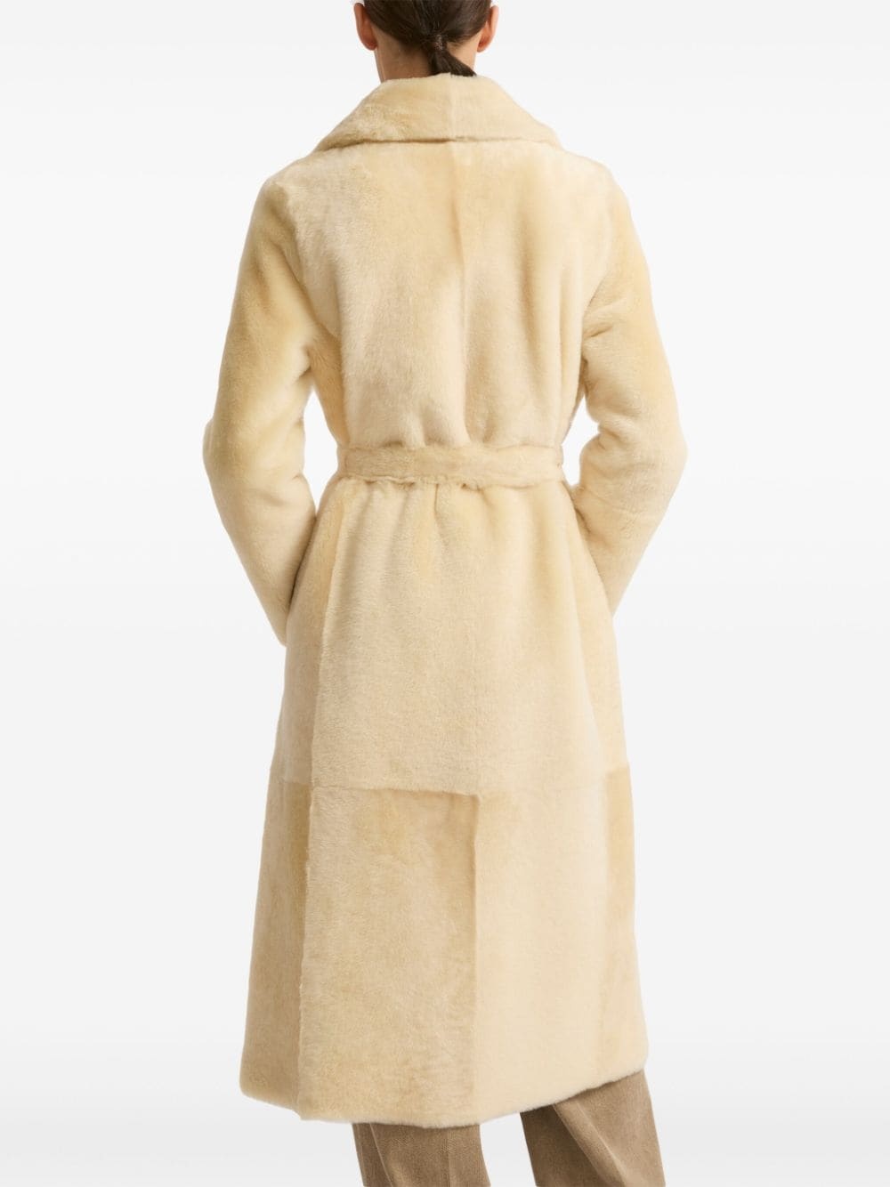 shearling reversible coat - 5