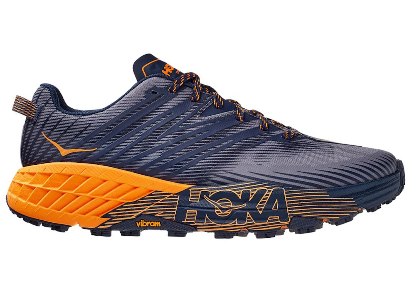 Hoka One One Speedgoat 4 Black Iris Marigold - 1
