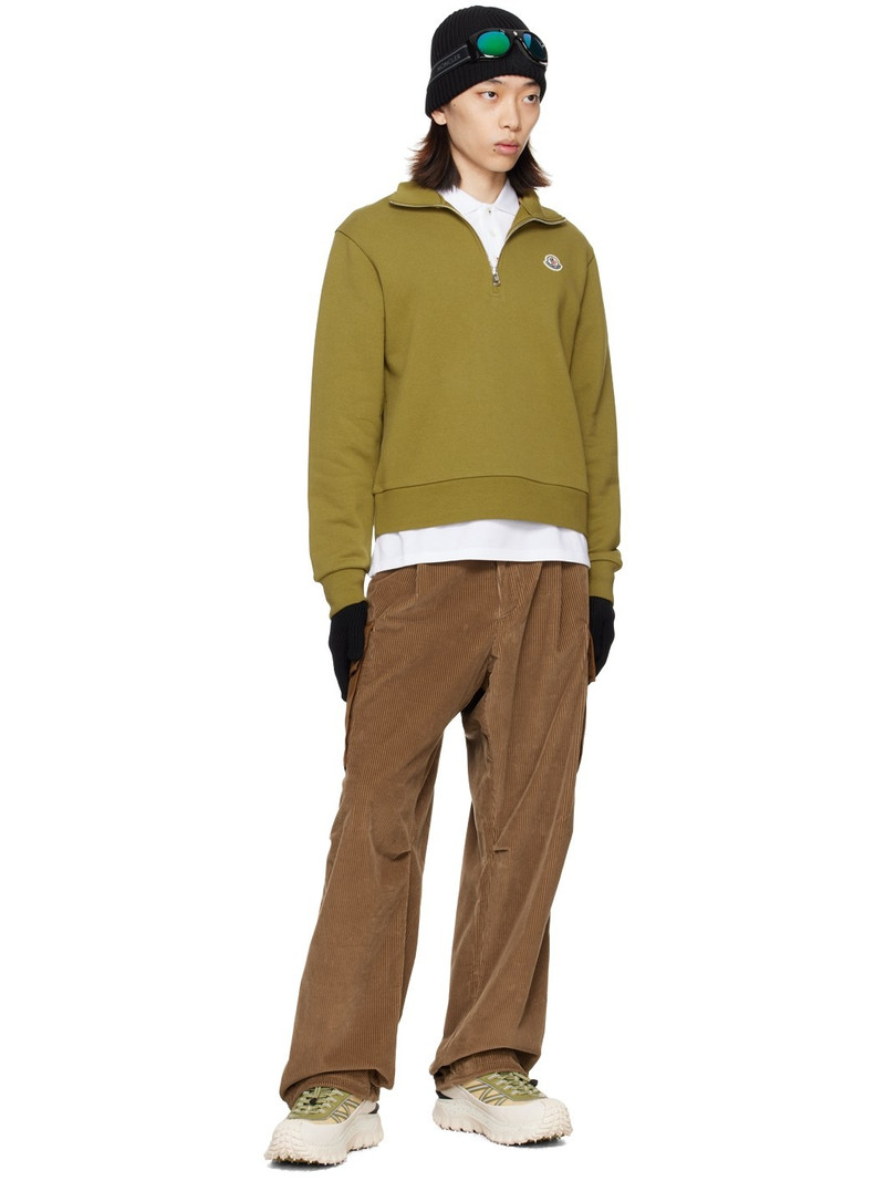 Moncler Khaki Patch Sweater outlook