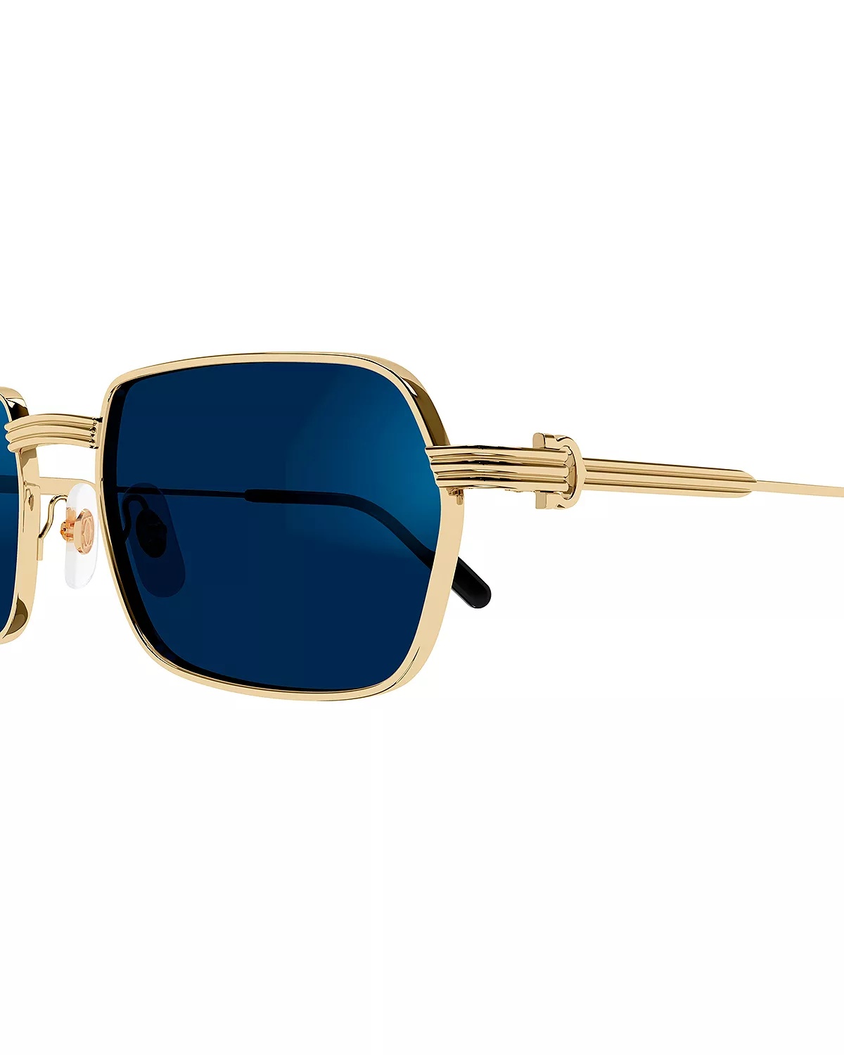 Premiere De Cartier 24 Carat Gold Plated Photochromatic Rectangular Sunglasses, 56mm - 9