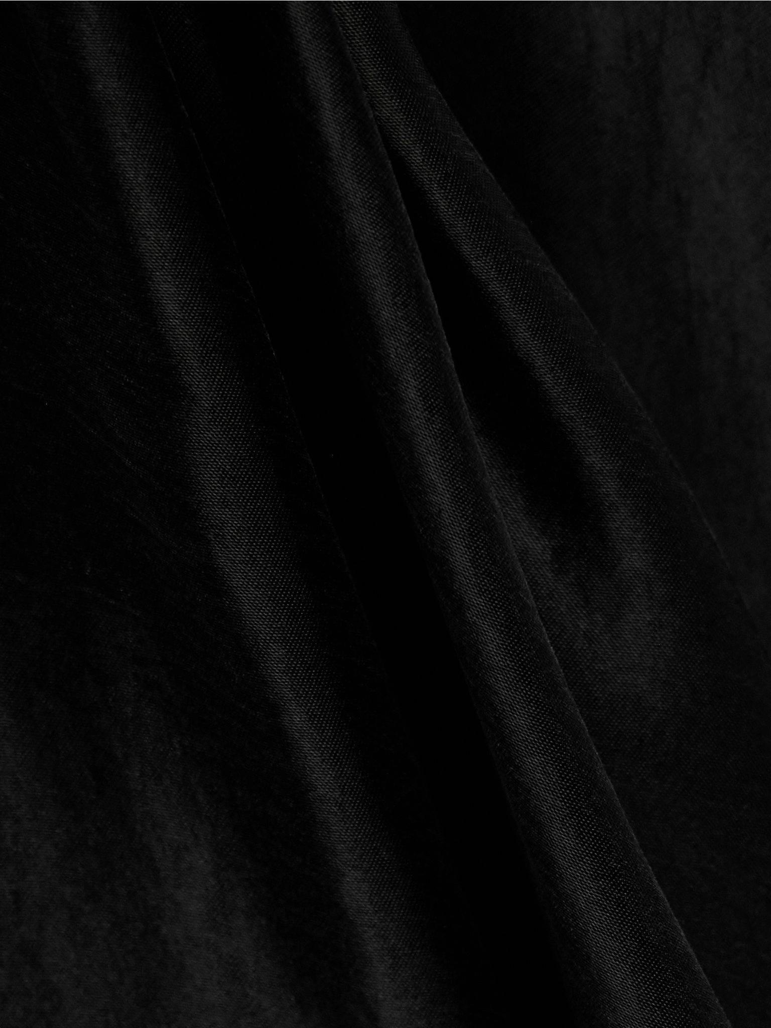 Luce washed-satin maxi skirt Black - 4