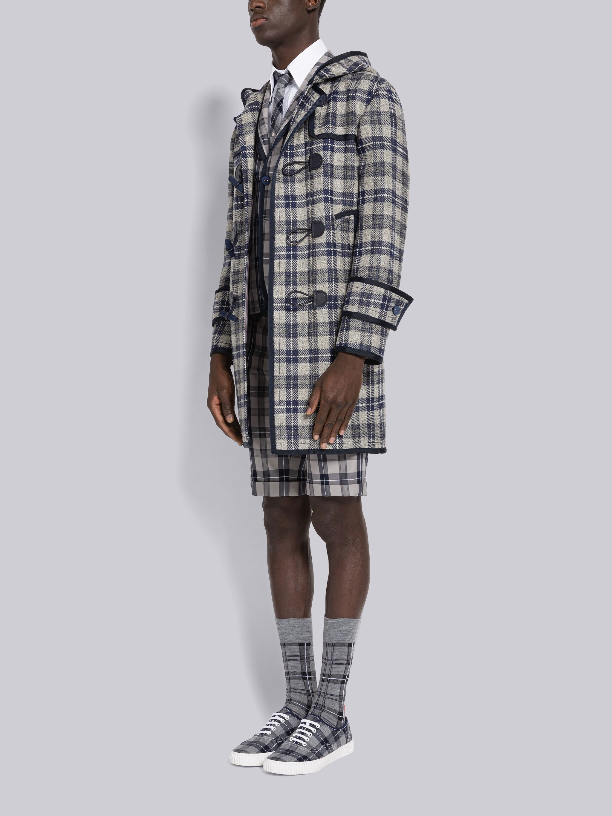 Tartan Wool Twill Suiting Heritage Trainer - 6