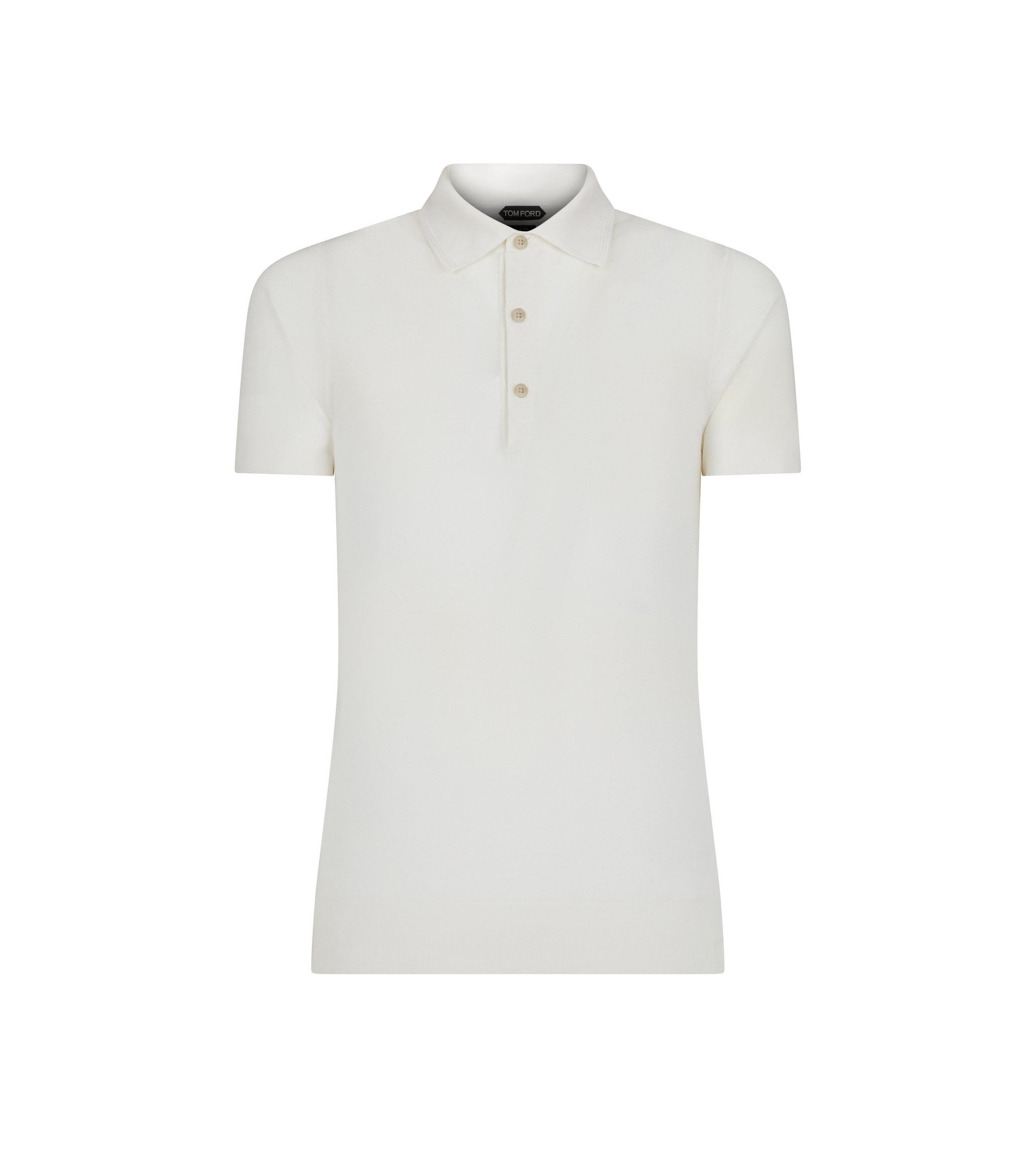 SILK COTTON PIQUET POLO - 1