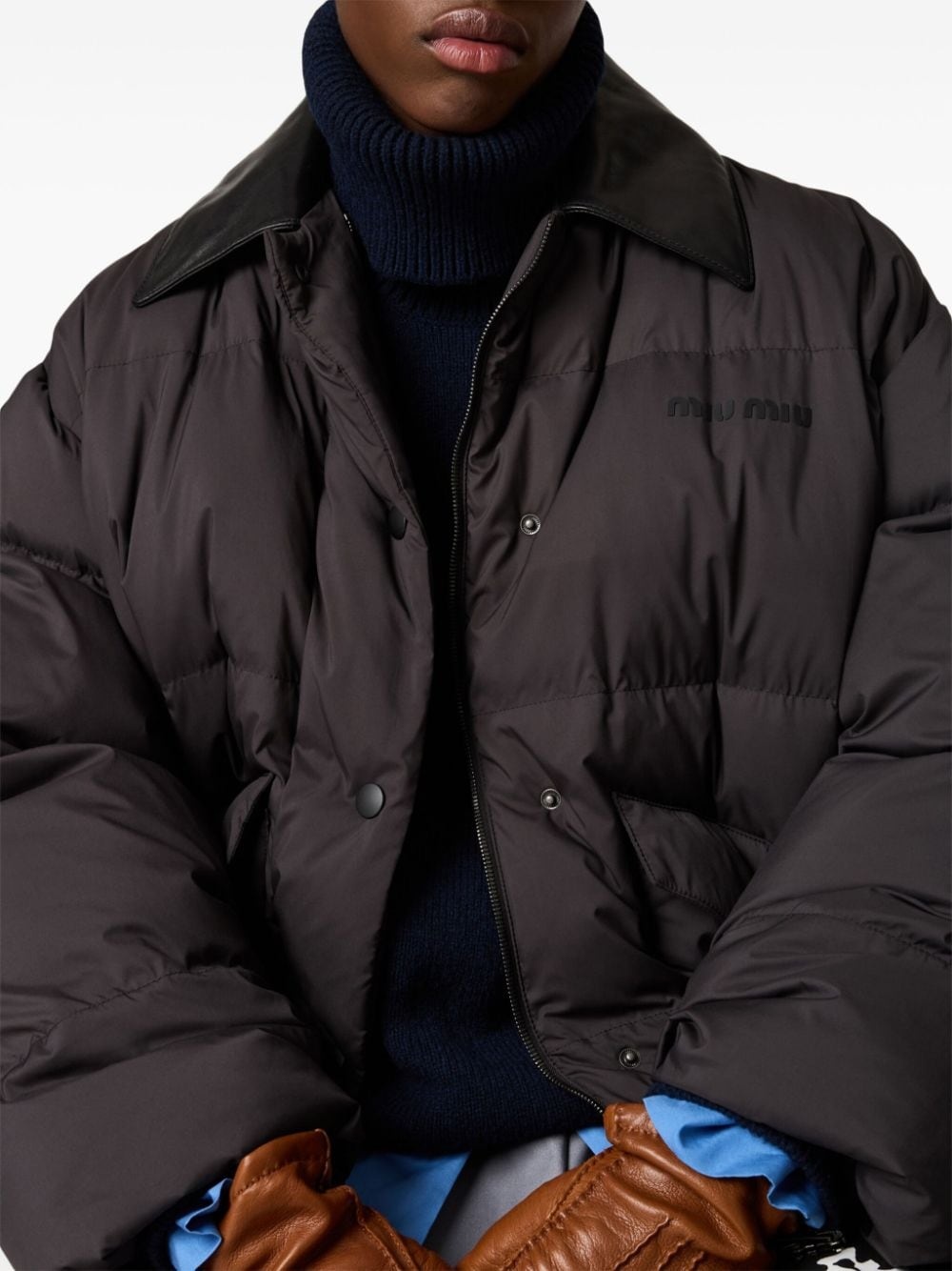 cropped down jacket - 5