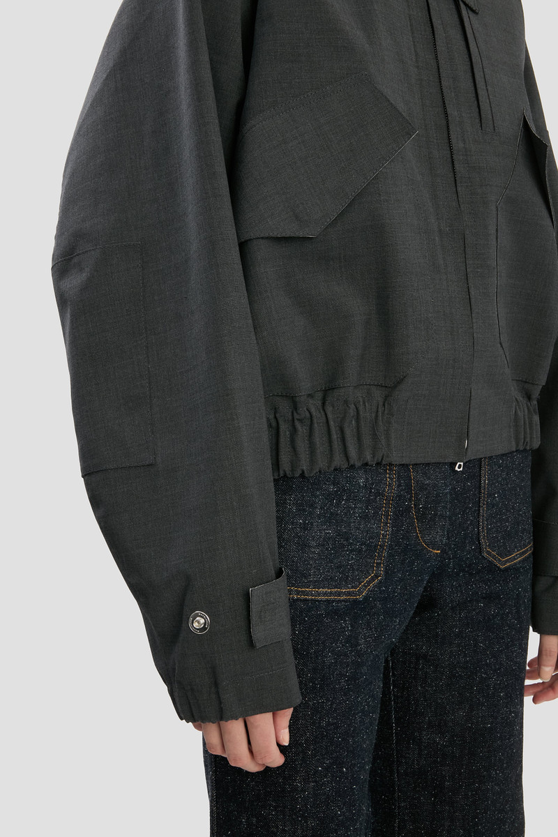 Victoria Beckham X Mackintosh Bomber Jacket In Charcoal 7