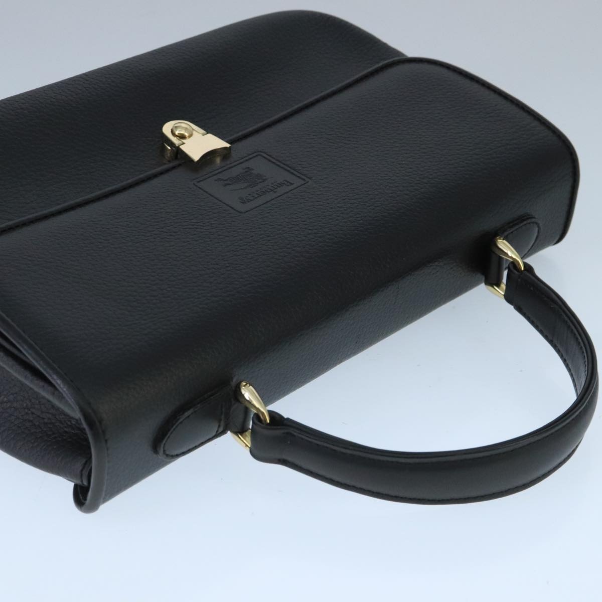 Burberry Hand Bag Leather Black - 6