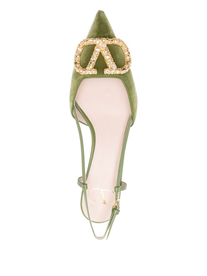 V 로고 서명 Slingback 4