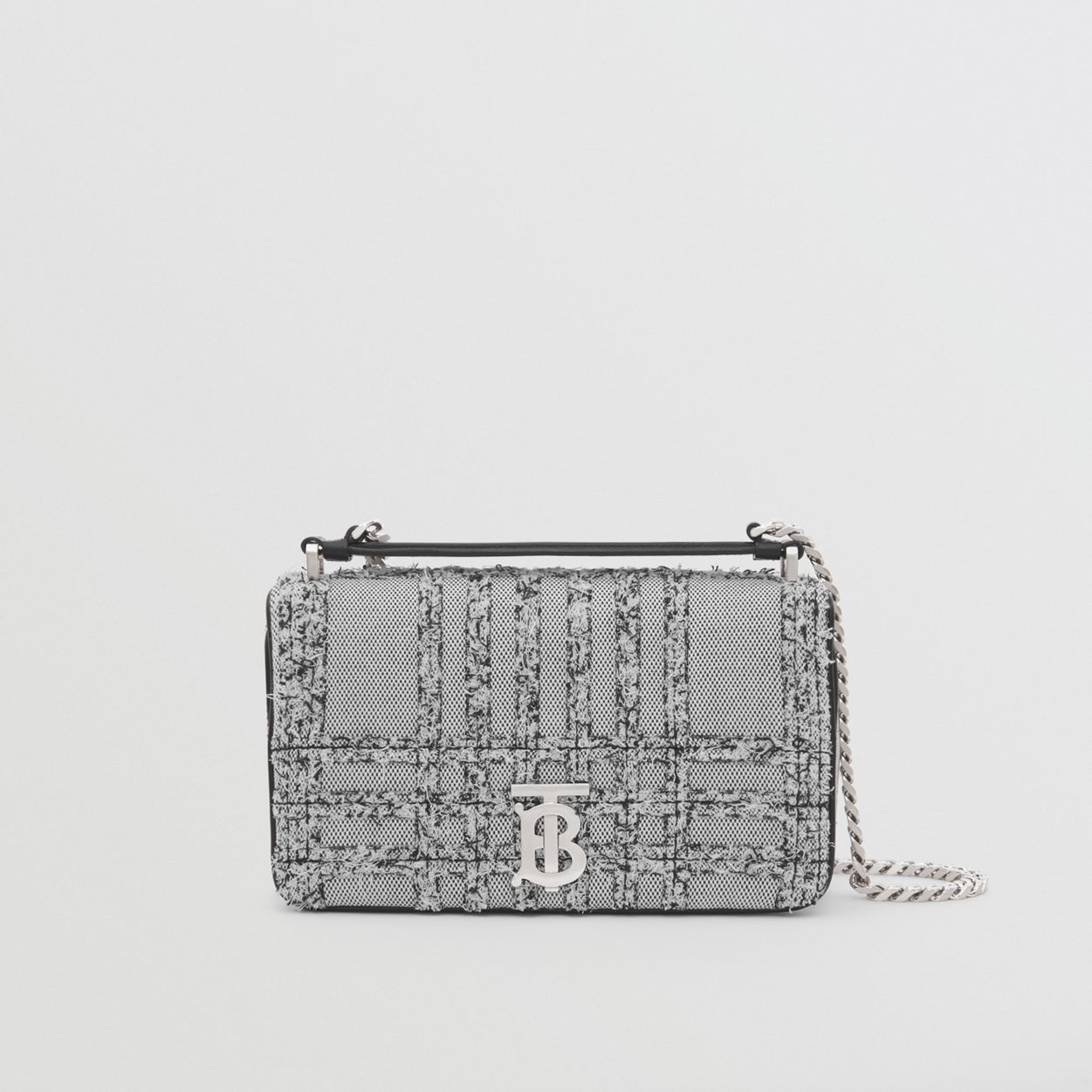 Small Needle Punch Check Canvas Lola Bag - 1