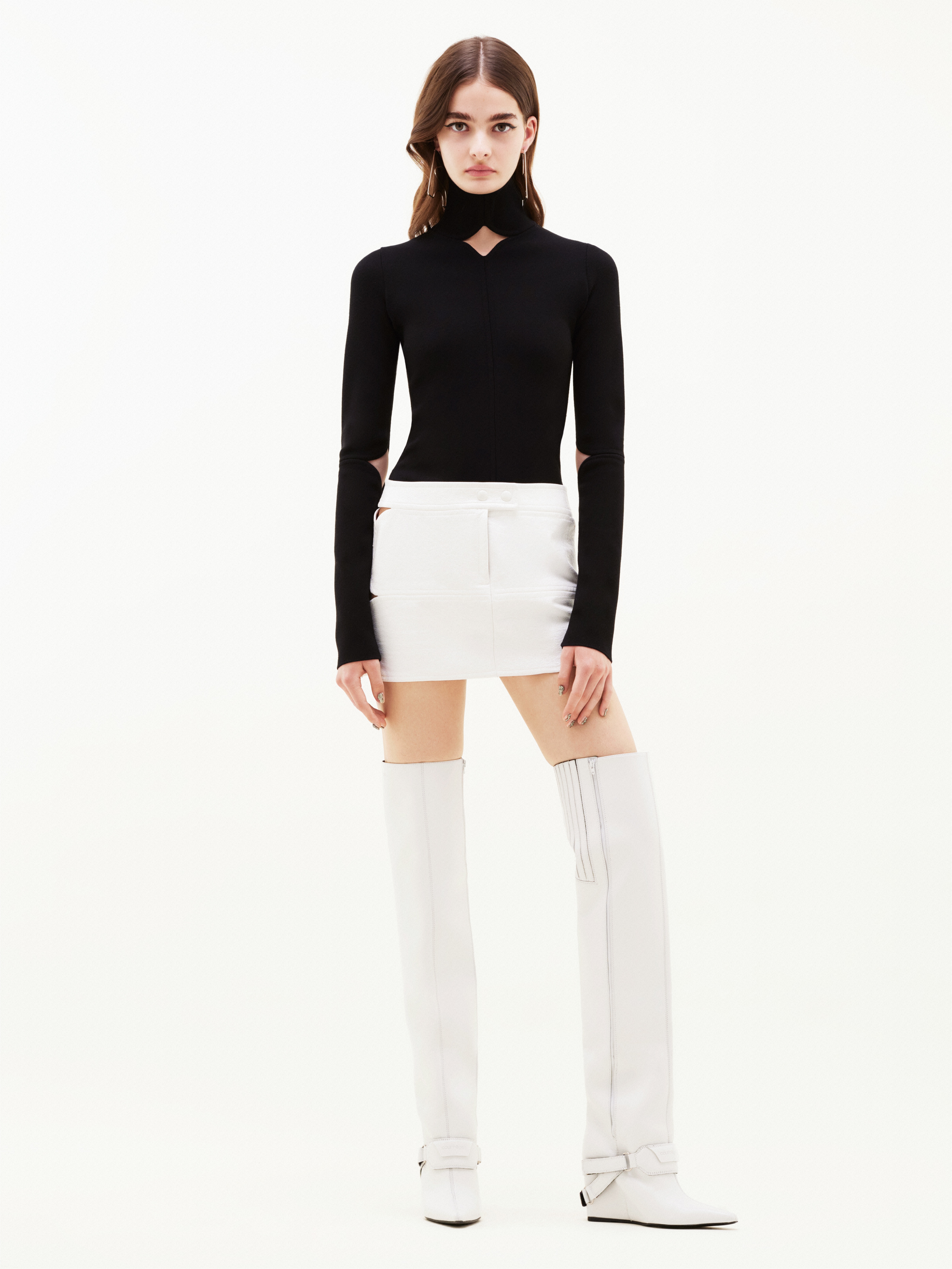 DIAMOND VINYL SKIRT - 2