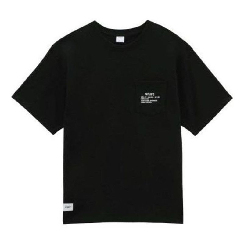 Vans x WTAPS Logo T-Shirt 'Black' VN0A7SPRBLK - 1