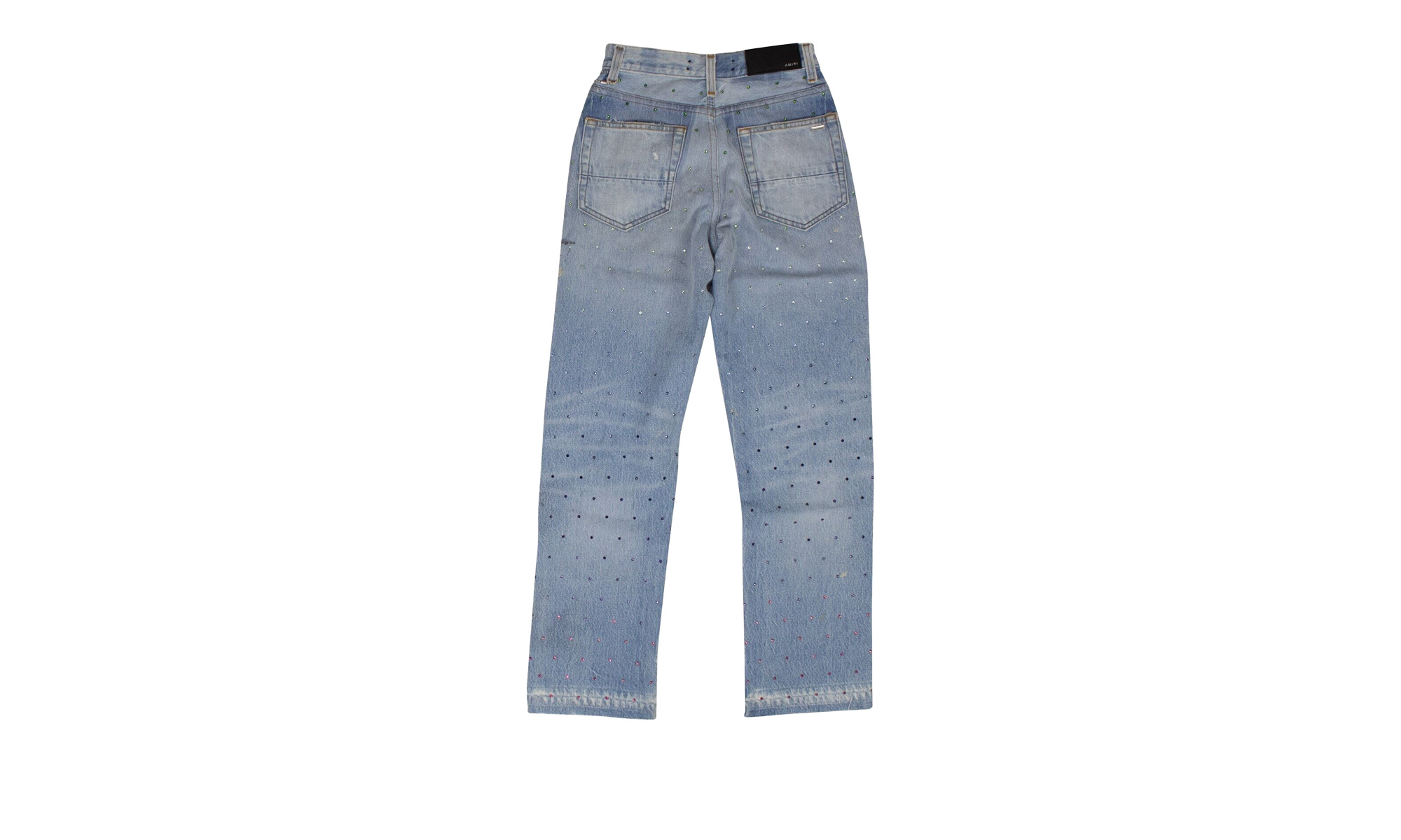 Gradient Crystal Recon Denim Jeans - 2