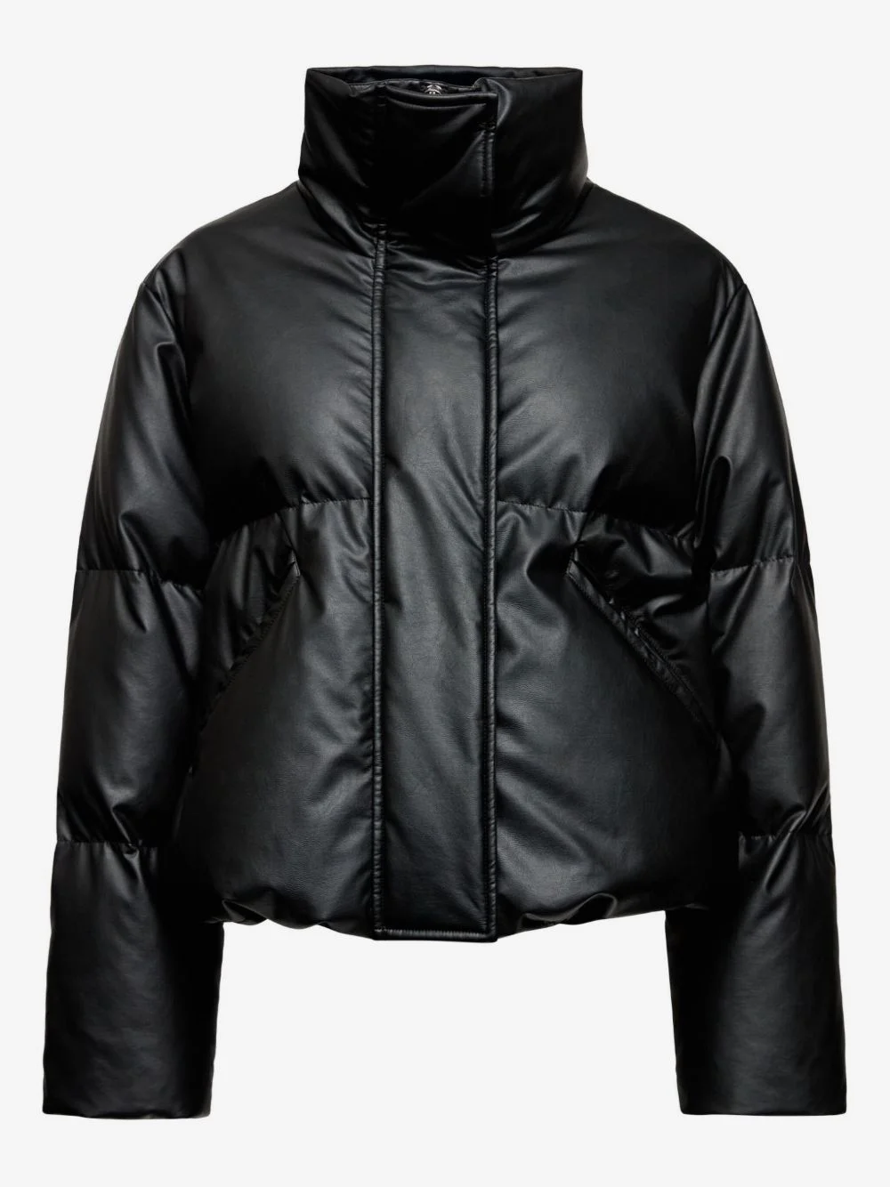 high-neck puffer jacket - 1
