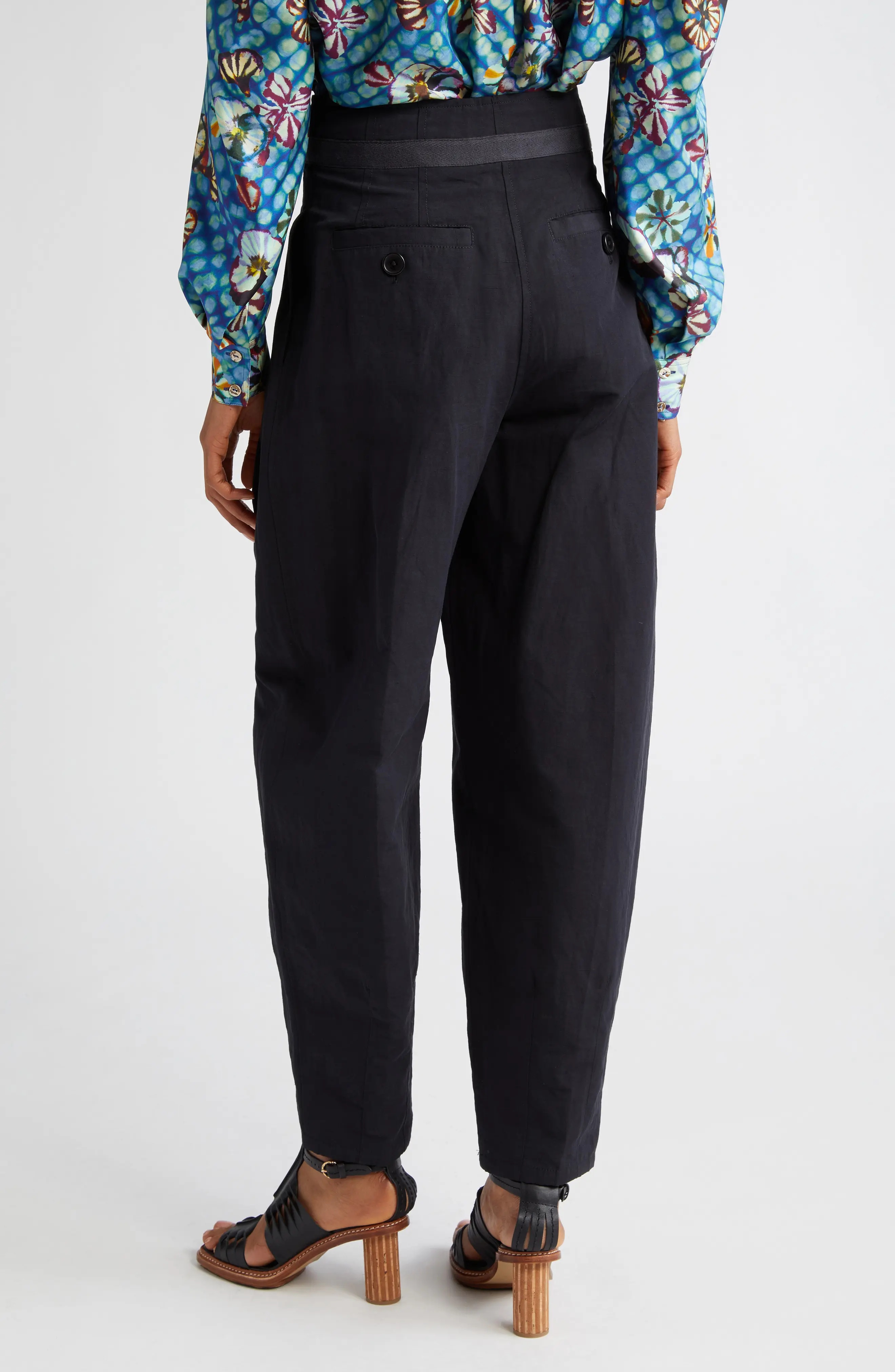 Alda Pleated Tapered Pants - 3