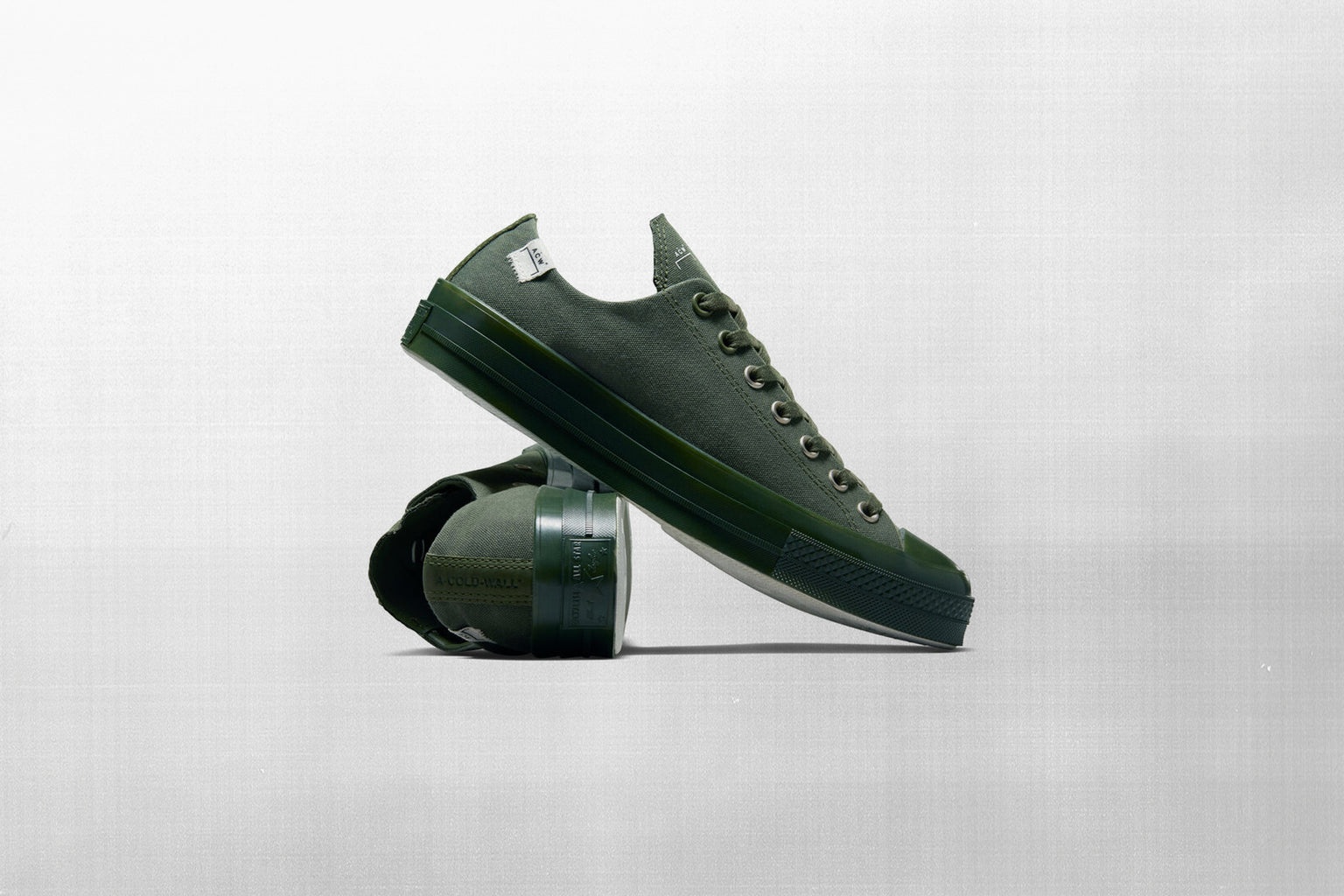 CONVERSE X A-COLD-WALL CHUCK 70 OX - RIFLE GREEN/SILVER BIRCH - 5