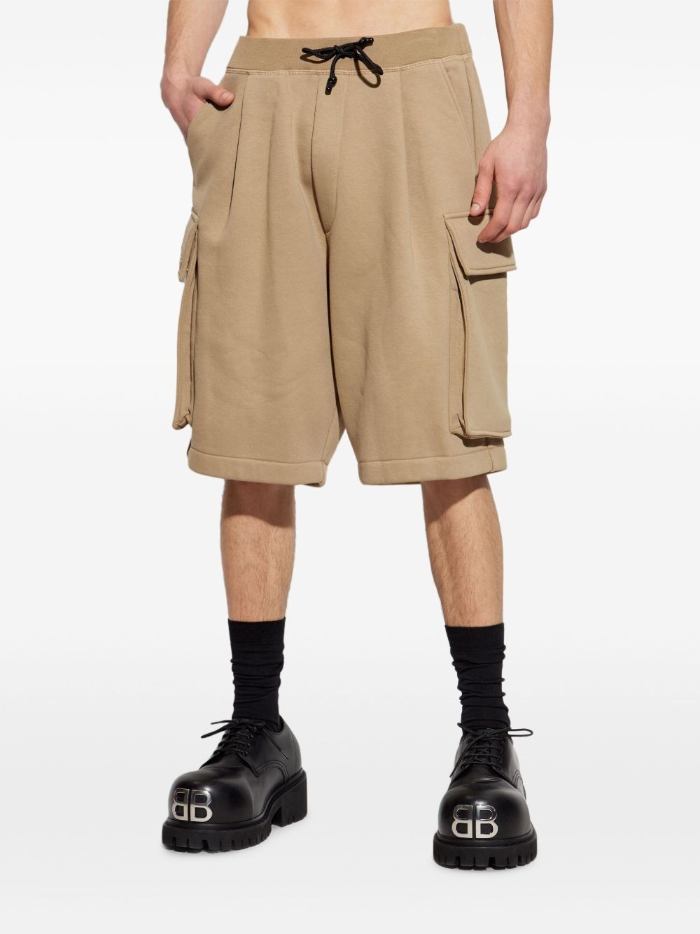 cargo-pocket track shorts - 3