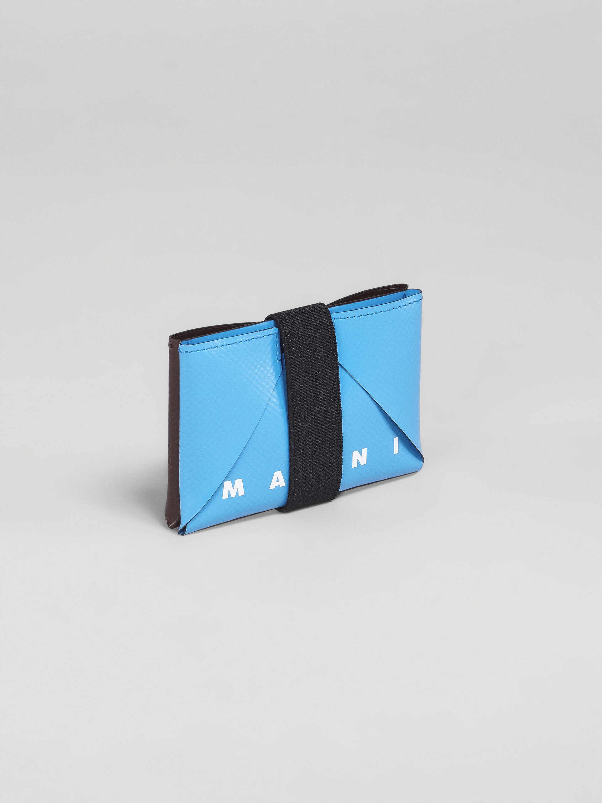 BLUE AND BROWN CREDIT CARD CASE - 3