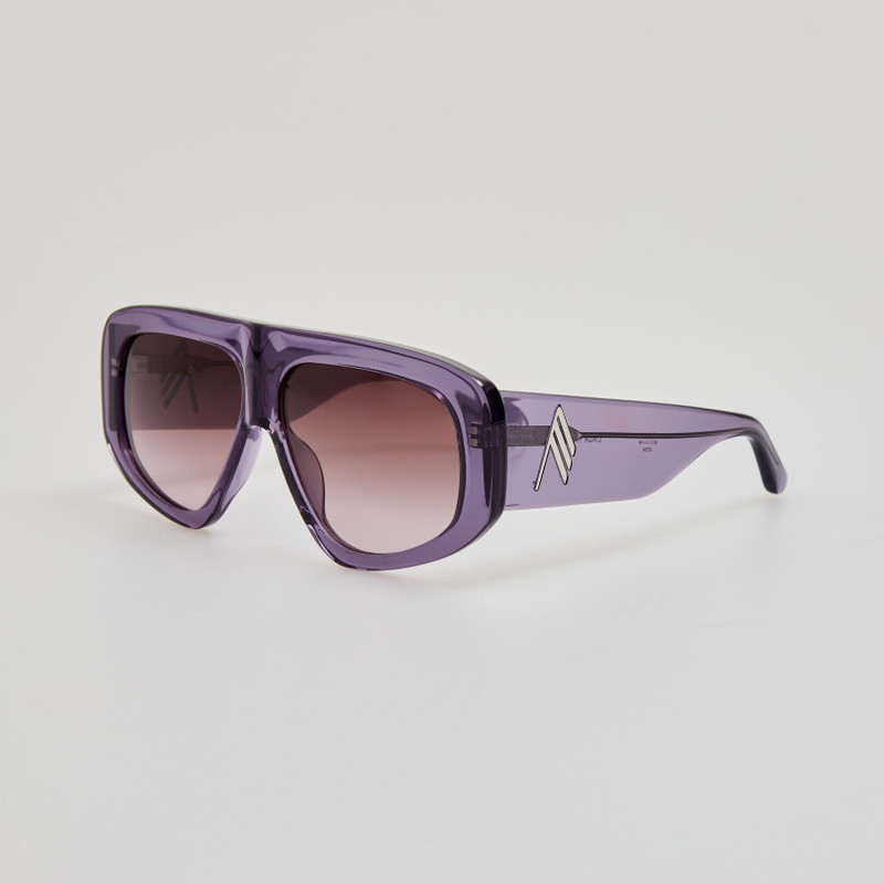 LINDA FARROW Milano Sunglasses in Purple outlook