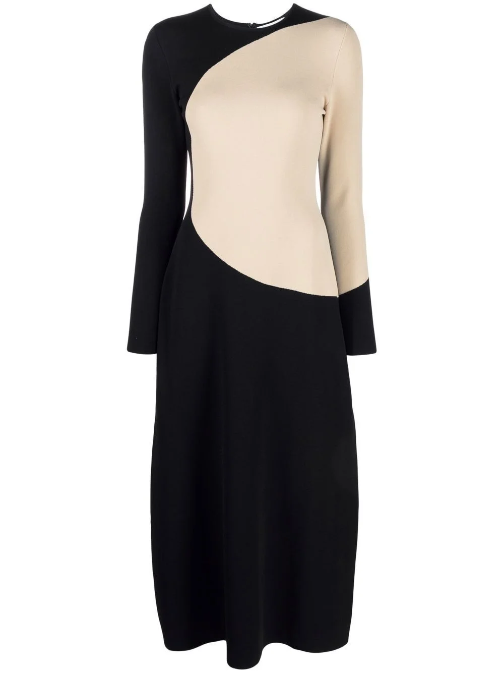 colour-block midi dress - 1