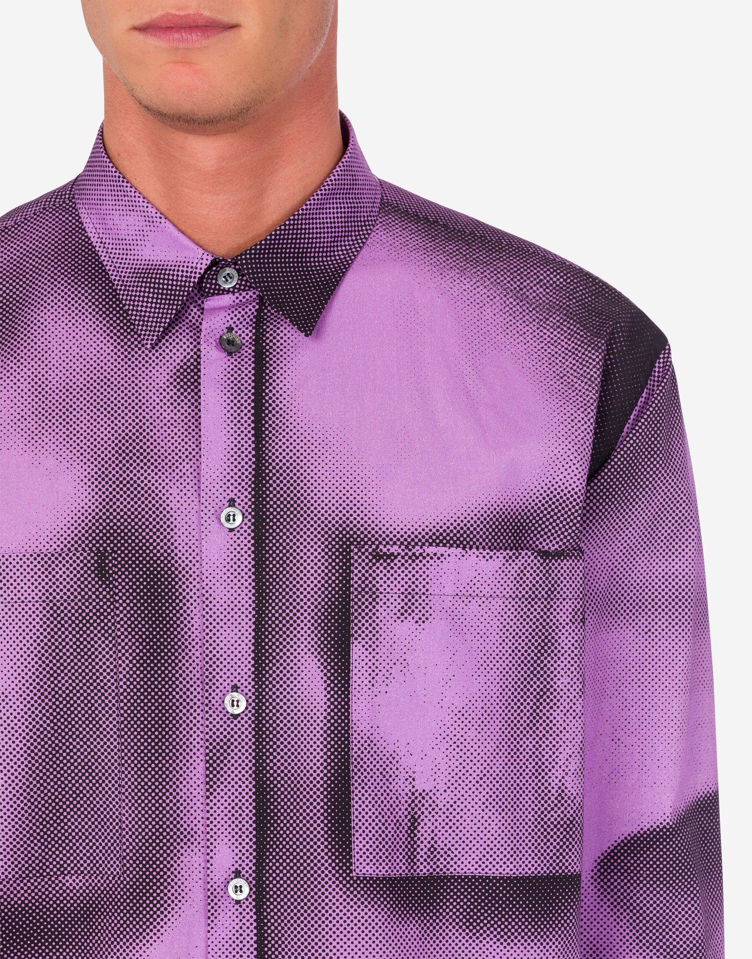 SHADOWS PRINT POPLIN SHIRT - 4