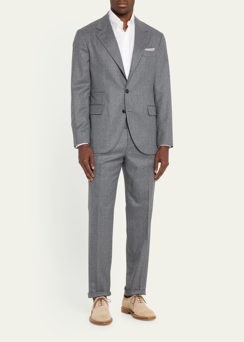 Brunello Cucinelli Men's Solid Wool Suit outlook