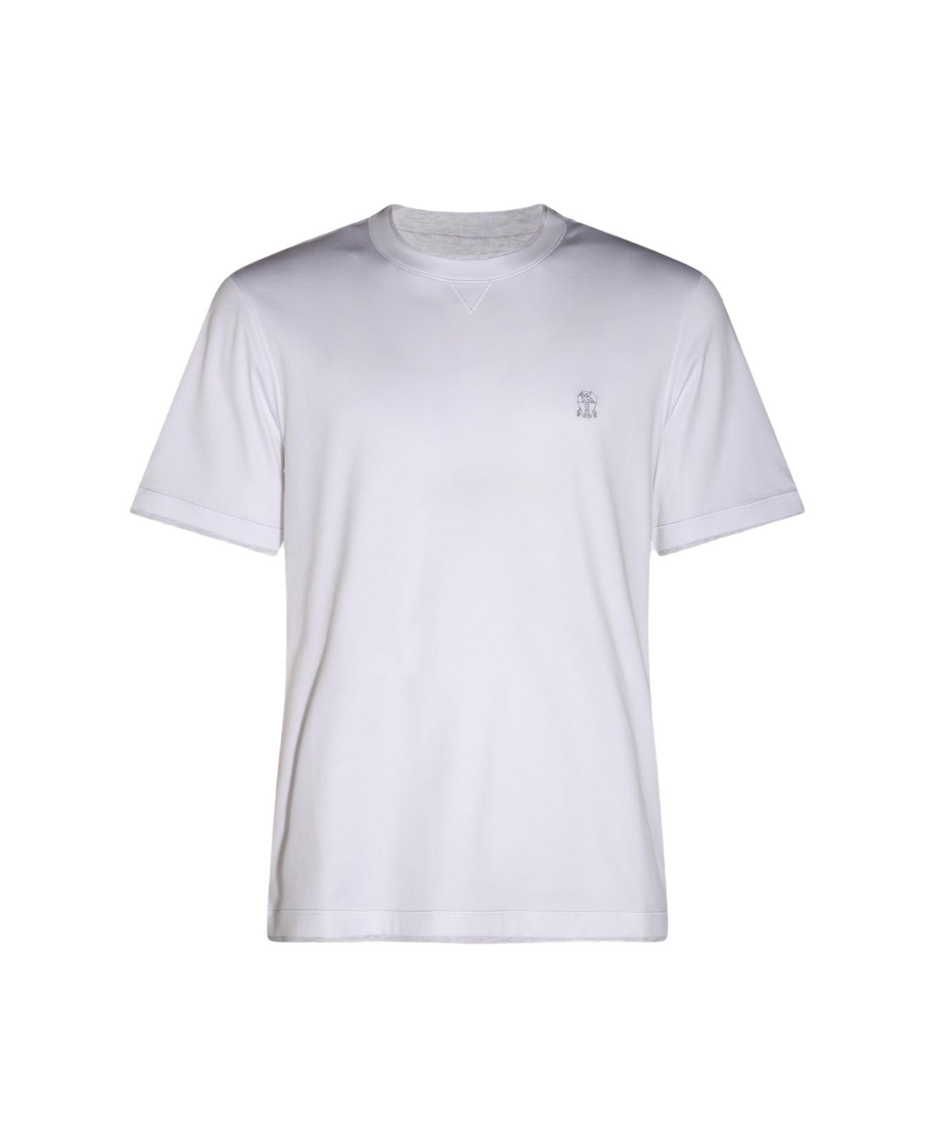 White Cotton T-shirt - 1