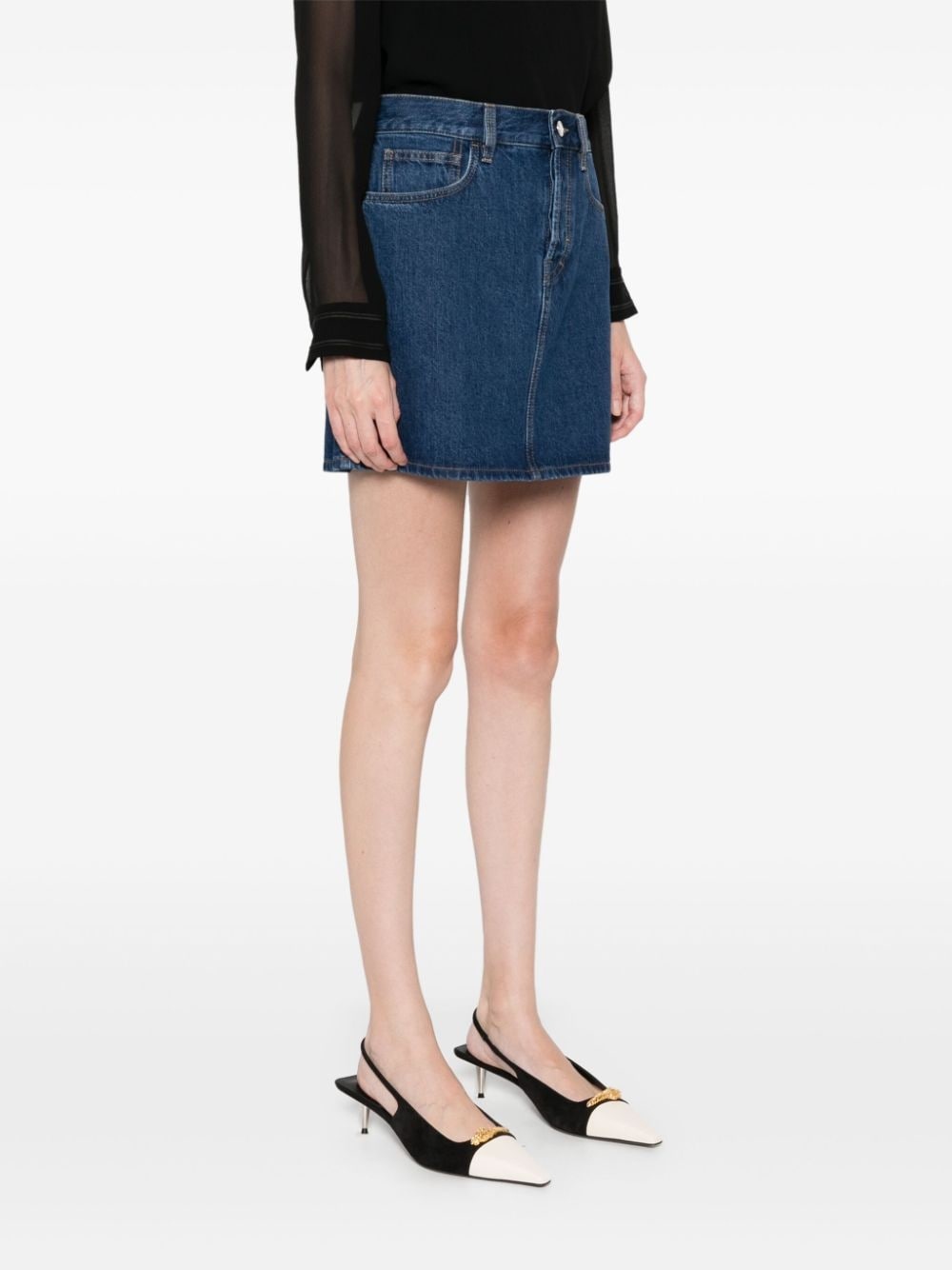 denim mini skirt - 3