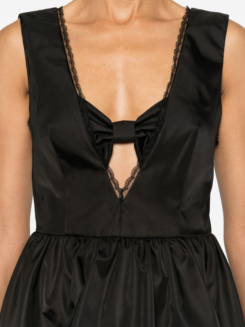 Re-Nylon bow-detail mini dress - 5