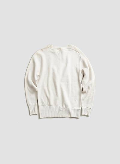 Nigel Cabourn Army Crew Jersey Mix in Ivory outlook